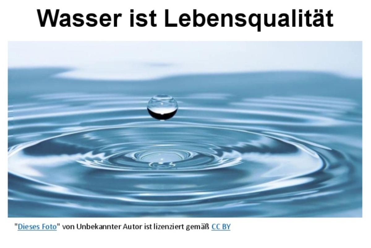 Ein Brunnen für das Dorf als Plakat A4